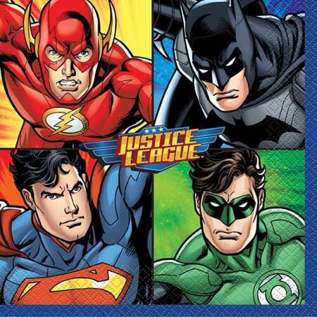 Serwetki Justice League, 16 szt 