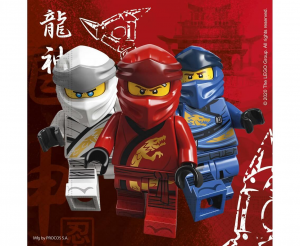 Serwetki papierowe Lego Ninjago, 33x33 cm, 20 szt.